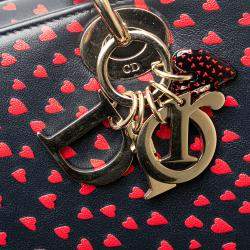 Pre Owned حقيبة ديور ليدي أحب باريس جلد عجل متوسط أزرق