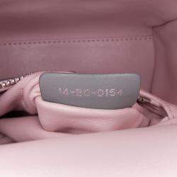 مملوكة مسبقًا Dior Pink Mini Tricolor Lambskin Cannage Lady Dior