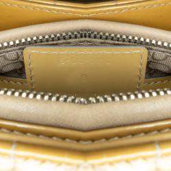 Pre Owned ديور بني متوسطة جلد لامع كاناج ليدي ديور