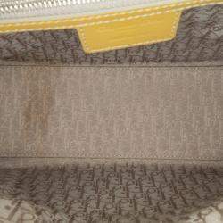 Pre Owned ديور بني متوسطة جلد لامع كاناج ليدي ديور