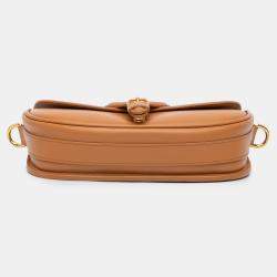 Pre Owned حقيبة بوبى ديور جلد بنية شرق غرب