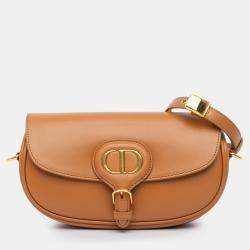 Pre Owned Dior Brown Leather East West Bobby Bag