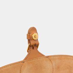 Pre Owned حقيبة بوبى ديور جلد بنية شرق غرب