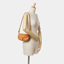 Pre Owned حقيبة بوبى ديور جلد بنية شرق غرب