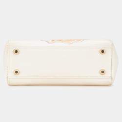 مملوكة مسبقًا Dior White DiorAmour Niki De Saint Phalle Mini Calfskin Sequins Lady Dior