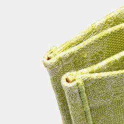 Pre Owned Dior Green Medium Canvas Embroidered Dioriviera Toile De Jouy Book Tote