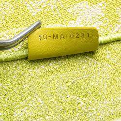 Pre Owned Dior Green Medium Canvas Embroidered Dioriviera Toile De Jouy Book Tote