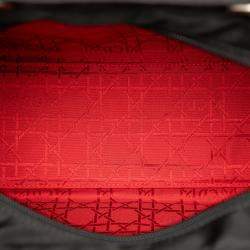 مملوكة مسبقًا Dior Black Large Nylon Cannage Lady Dior