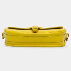 Pre Owned Dior Yellow Calfskin Bobby East West Crossbody