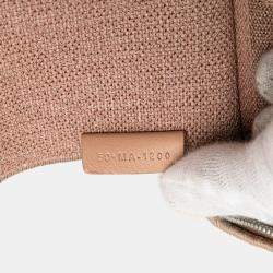 Pre Owned حقيبة زينة ديور للسفر مطرزة بشبك وردي