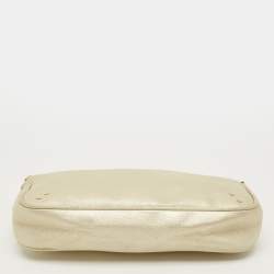 Pre Owned حقيبة ديور بحمالة سلسلة جلد لماعة ذهبية