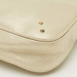 Pre Owned حقيبة ديور بحمالة سلسلة جلد لماعة ذهبية