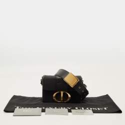 مملوكة مسبقًا حقيبة بوكس ديور 30 مونتين جلد أزرق بحري