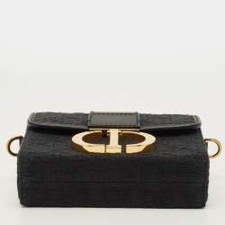 مملوكة مسبقًا حقيبة بوكس ديور 30 مونتين جلد أزرق بحري