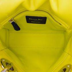 مملوكة مسبقًا Dior Pink Mini Tricolor Lambskin Cannage Lady Dior