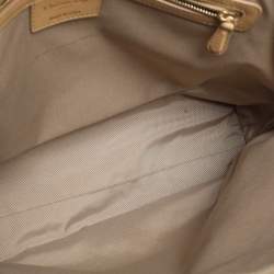 Pre Owned حقيبة يد توتس ديور سوفت ليدي ديور جلد كاناج أزرق كبيرة