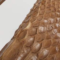 مملوكة مسبقًا Dior Saddle Beige Patent Leather and Python Leather Saddle Bag