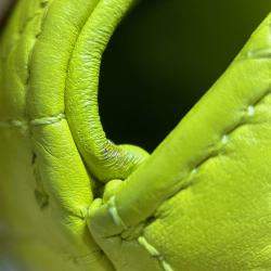 Pre Owned حقيبة ديور كارو كاناج جلد عجل أصفر صغير