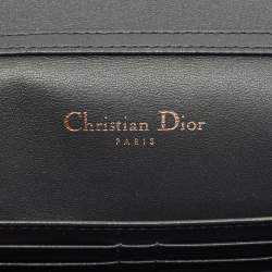 Pre Owned محفظة ديور 30 مونتين جلد لامع ميكروجاناج ذهبي وردي مع سلسلة