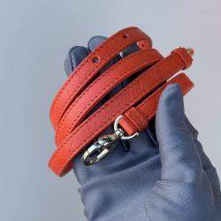 Pre Owned Dior Mini Lady Dior orange ostrich leather