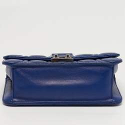 Pre Owned حقيبة سلسلة ديور ميس بروميناد جلد كاناج أزرق