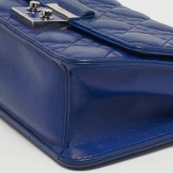 Pre Owned حقيبة سلسلة ديور ميس بروميناد جلد كاناج أزرق
