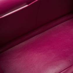 Pre Owned Dior Be Dior Medium Black Leather Top Handle Bag