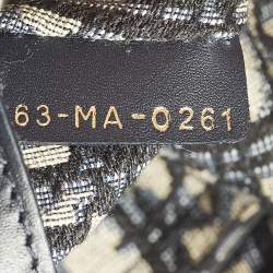 مملوكة مسبقًا Dior Tan/Navy Blue Canvas and Wicker Drawstring Bucket Bag