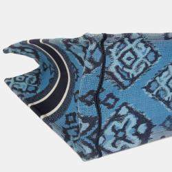 مملوكة مسبقًا حقيبة يد ديور ميديام ملونة قماش كتاب توت