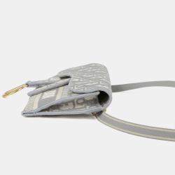 مملوكة مسبقًا Dior Saddle Slim Gray Leather Pouch Belt Bag