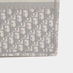 Pre Owned حقيبة كتب ديور قماش رمادي كبيرة