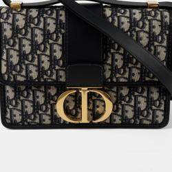 مملوكة مسبقًا Dior Montaigne Blue Leather Crossbody Bag