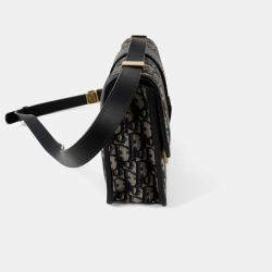 مملوكة مس بقًا Dior Montaigne Blue Leather Crossbody Bag