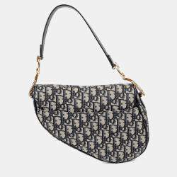 مملوكة مسبقًا Dior Saddle Blue Leather Shoulder Bag