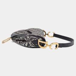 مملوكة مسبقًا Dior Saddle Blue Leather Shoulder Bag