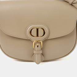 مملوكة مسبقًا Dior Bobby Medium Beige Leather Shoulder Bag
