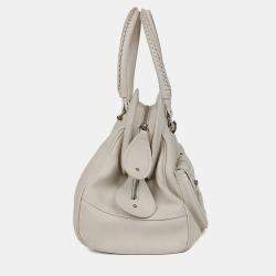 مملوكة مسبقًا حقيبة يد ديور ماي فريم بوكت جلد أبيض