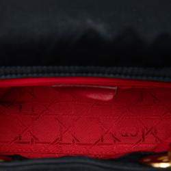 مملوكة مسبقًا Dior Black Mini Nylon Cannage Lady Dior