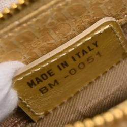 Pre Owned Christian Dior Beige Suede Trotter Handbag