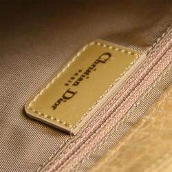 Pre Owned Christian Dior Beige Suede Trotter Handbag