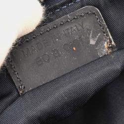 Pre Owned Christian Dior Blue Canvas Denim Print Saddle Handbag