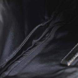 Pre Owned Christian Dior Blue Canvas Denim Print Saddle Handbag