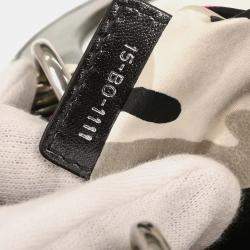 Pre Owned Dior Lady Dior Cannage Anselm Reyle Gray Lambskin Leather Top Handle Bag