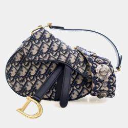 مملوكة مسبقًا Christian Dior Mini Oblique Saddle Bag