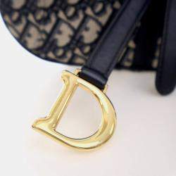 Pre Owned Christian Dior Mini Oblique Saddle Bag