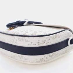 Pre Owned Christian Dior Medium White Calfskin Bobby