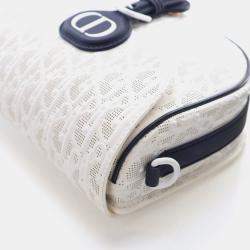 Pre Owned Christian Dior Medium White Calfskin Bobby
