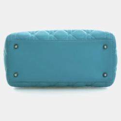 Pre Owned حقيبة ليدي ديور جلد خروف متوسطة الحجم كريستيان ديور