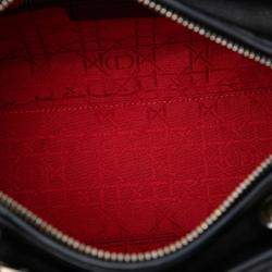 مملوكة مسبقًا Dior Black Medium Lambskin Cannage Lady Dior
