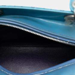 Pre Owned Dior Purple Medium Ombre Patent Cannage Lady Dior